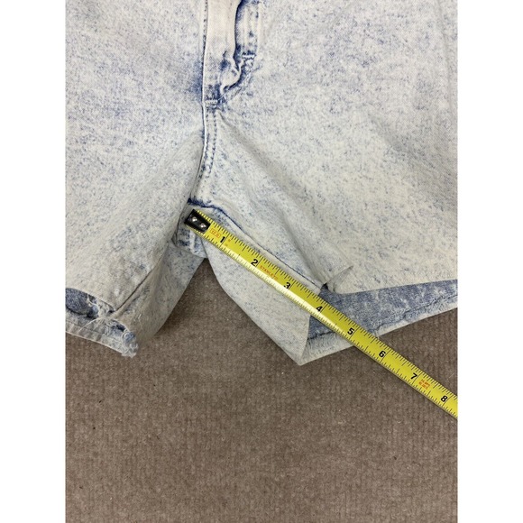 VTG WRANGLER Hi Rise Denim Mom Jean Shorts Women Size 38 Light Wash 80s 90s - Picture 6 of 7